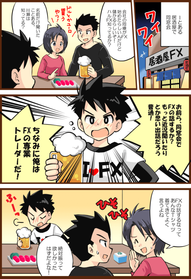 マンガでFXを説明